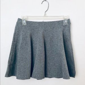 Stretchy Cotton Waist A-line Flared Mini Skirt